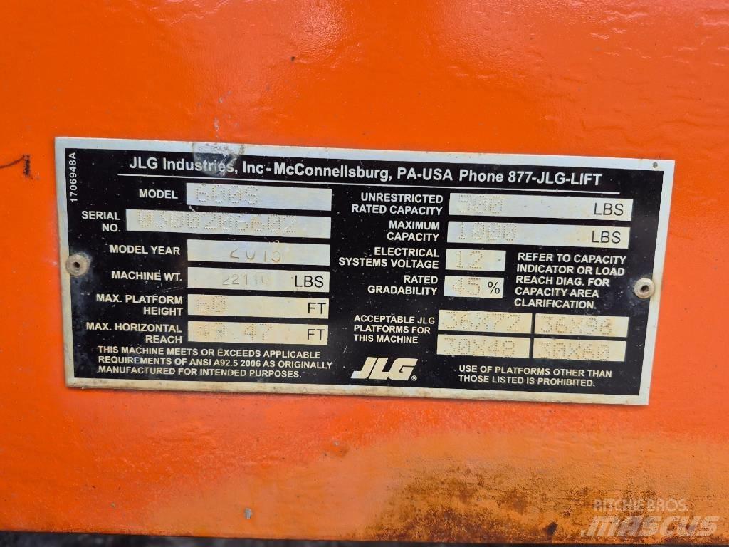 JLG 800 S Strēles pacēlāji