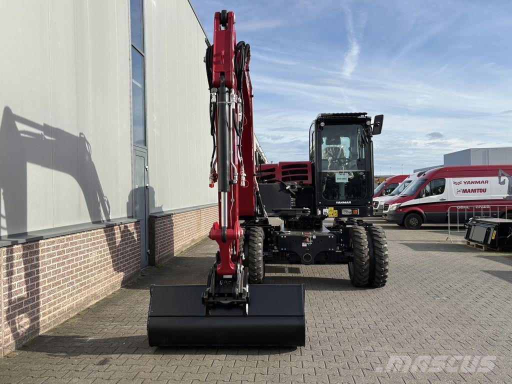 Yanmar B95W Ekskavatori uz riteņiem