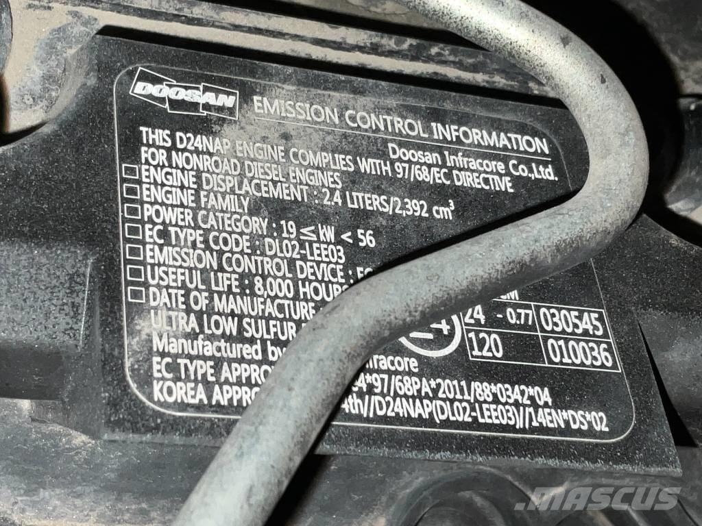 Doosan DX 57 W-5 Ekskavatori uz riteņiem