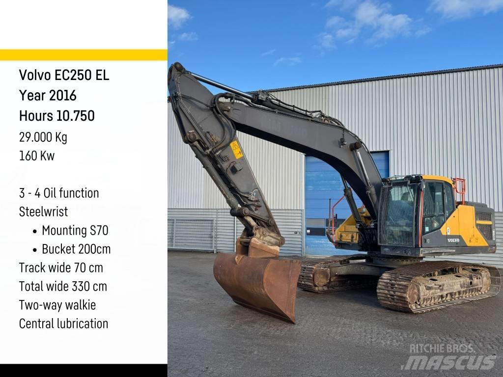 Volvo EC 250 EL Kāpurķēžu ekskavatori