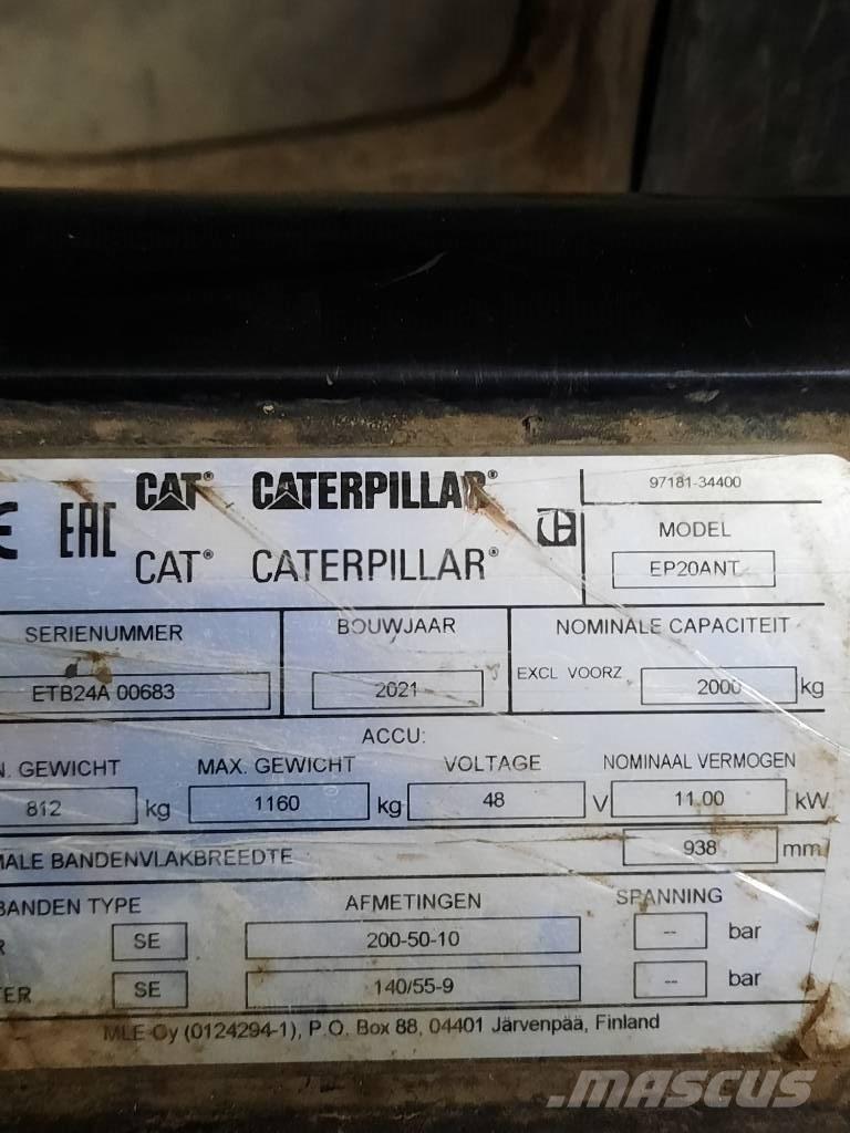 CAT EP20ANT Elektriskie iekrāvēji