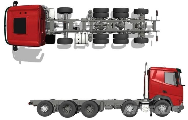DAF XF 530 FAF 10x4 Šasija ar kabīni