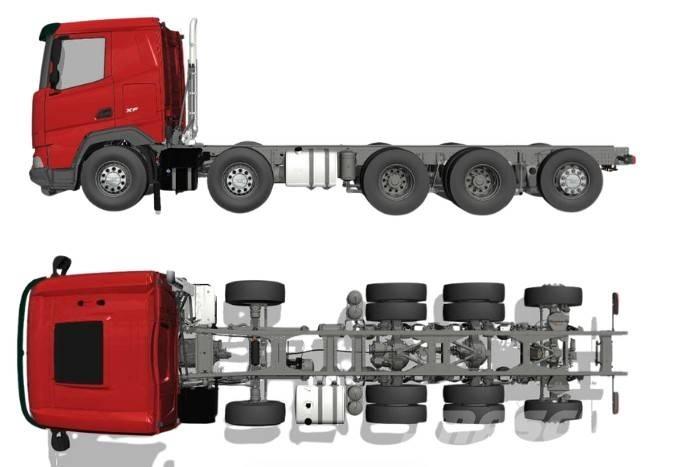 DAF XF 530 FAF 10x4 Šasija ar kabīni