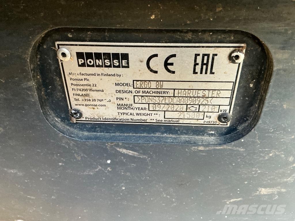 Ponsse ERGO 8W Harvesteri