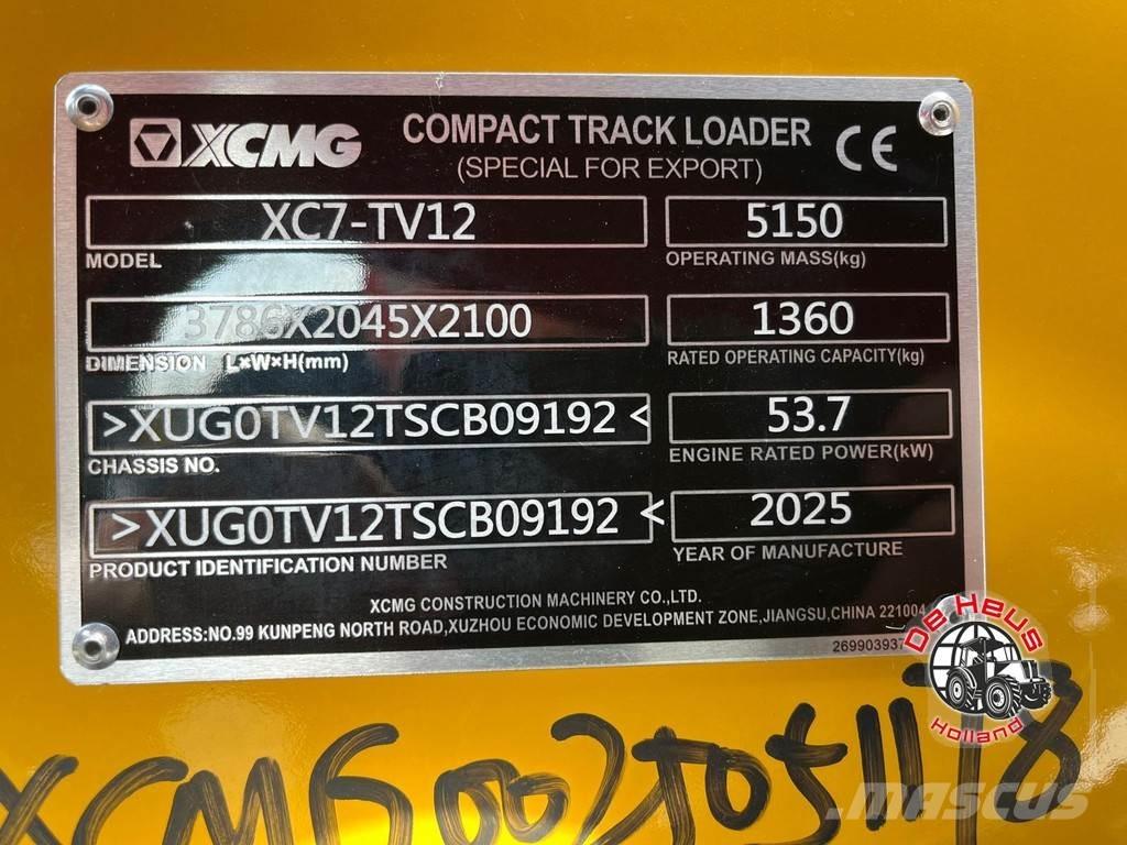 XCMG XC7-TV12 Iekrāvēji uz riteņiem
