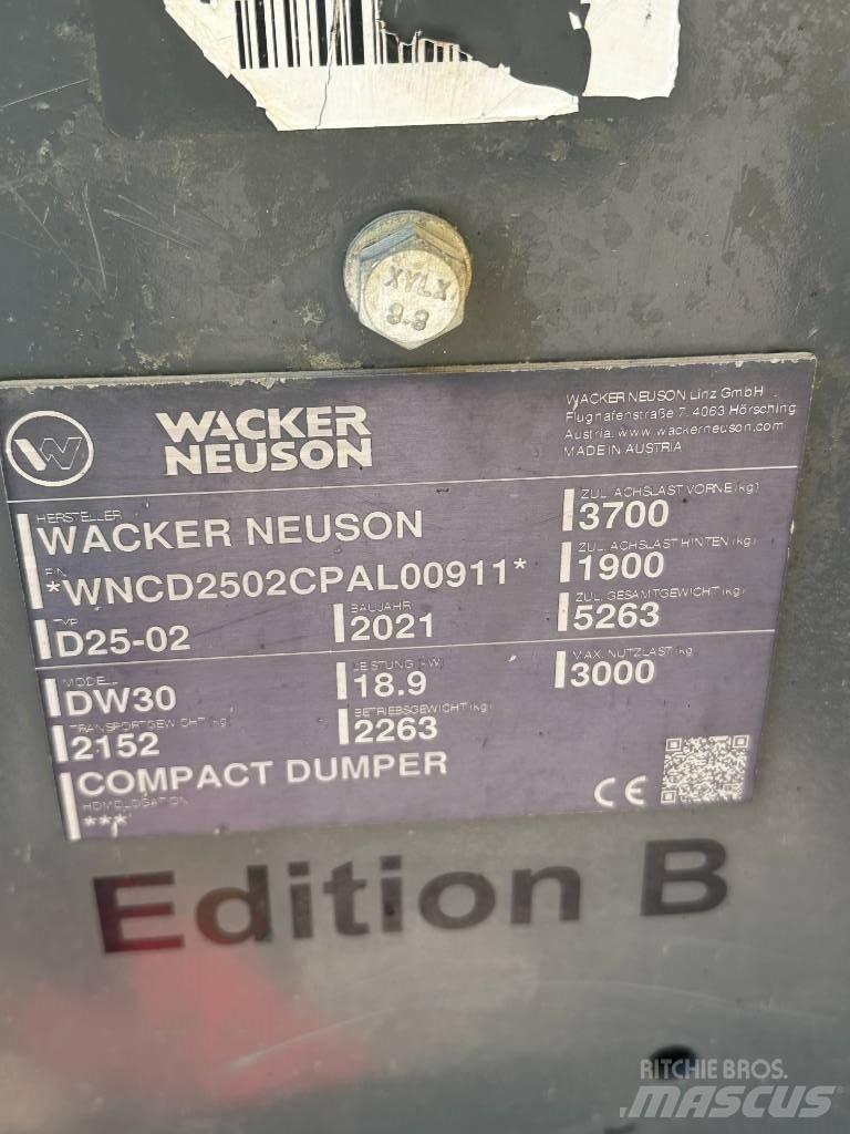Wacker Neuson DW 30 Mini pašizgāzēji