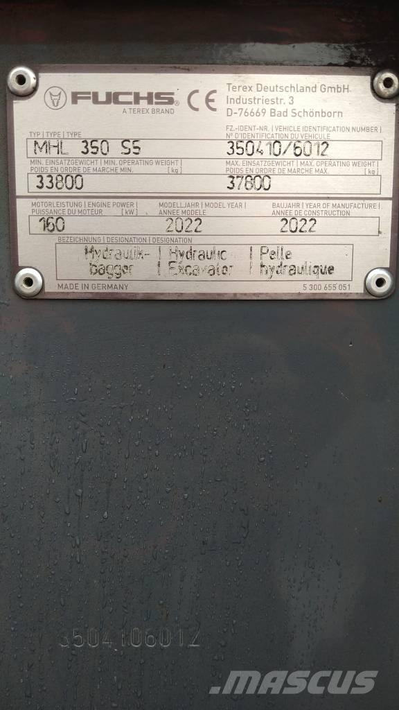Fuchs 350 Ostas materiālu celšanas aprīkojums