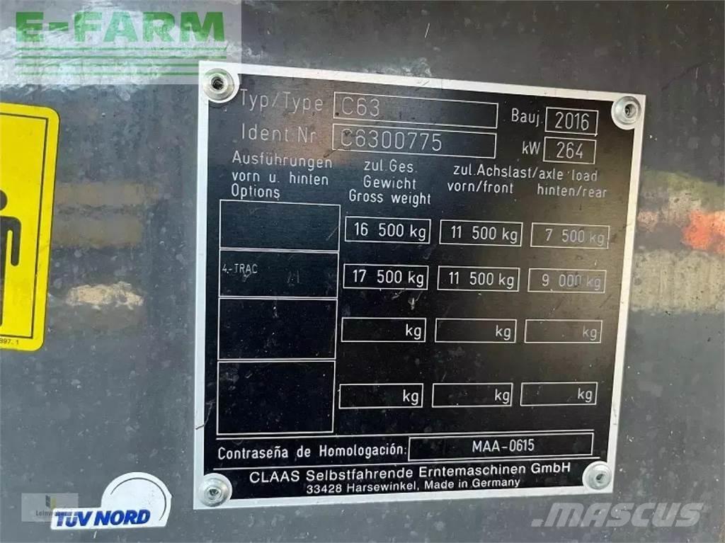 CLAAS lexion 630 Ražas novākšanas kombaini