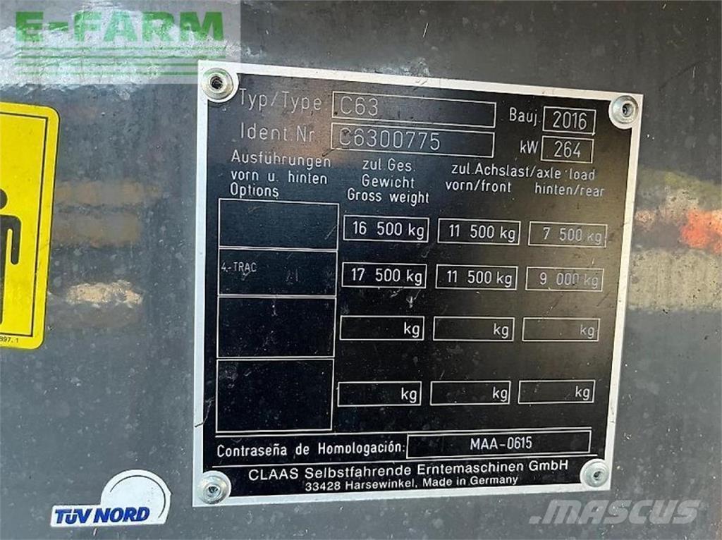 CLAAS lexion 630 Ražas novākšanas kombaini