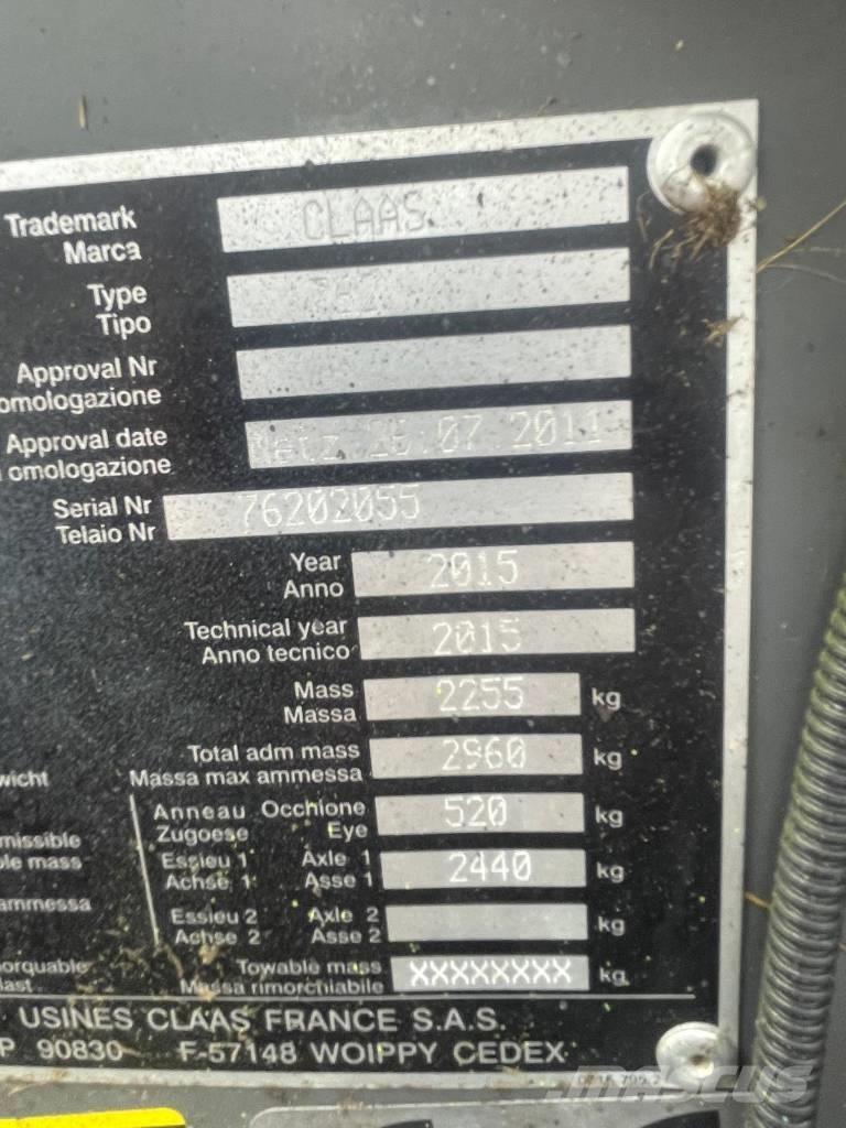 CLAAS Rollant 350 RC Rituļu preses
