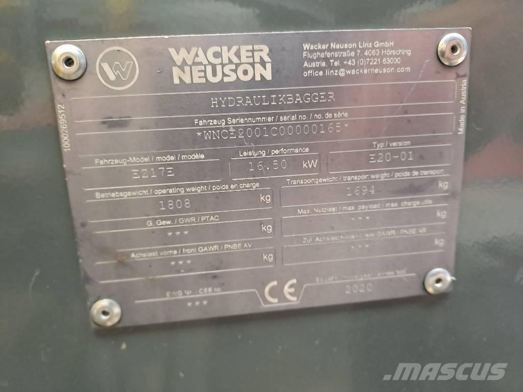Wacker Neuson EZ17e Kāpurķēžu ekskavatori