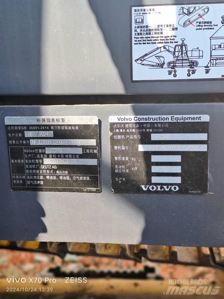Volvo EC 210 Kāpurķēžu ekskavatori