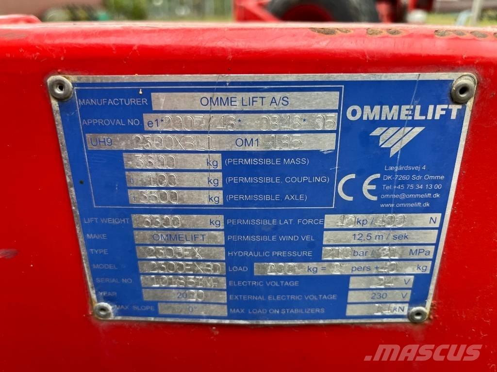 Omme 2300EXBD Pacēlājplatformas - piekabes