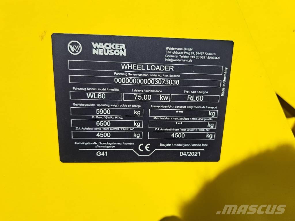 Wacker Neuson WL60 Iekrāvēji uz riteņiem