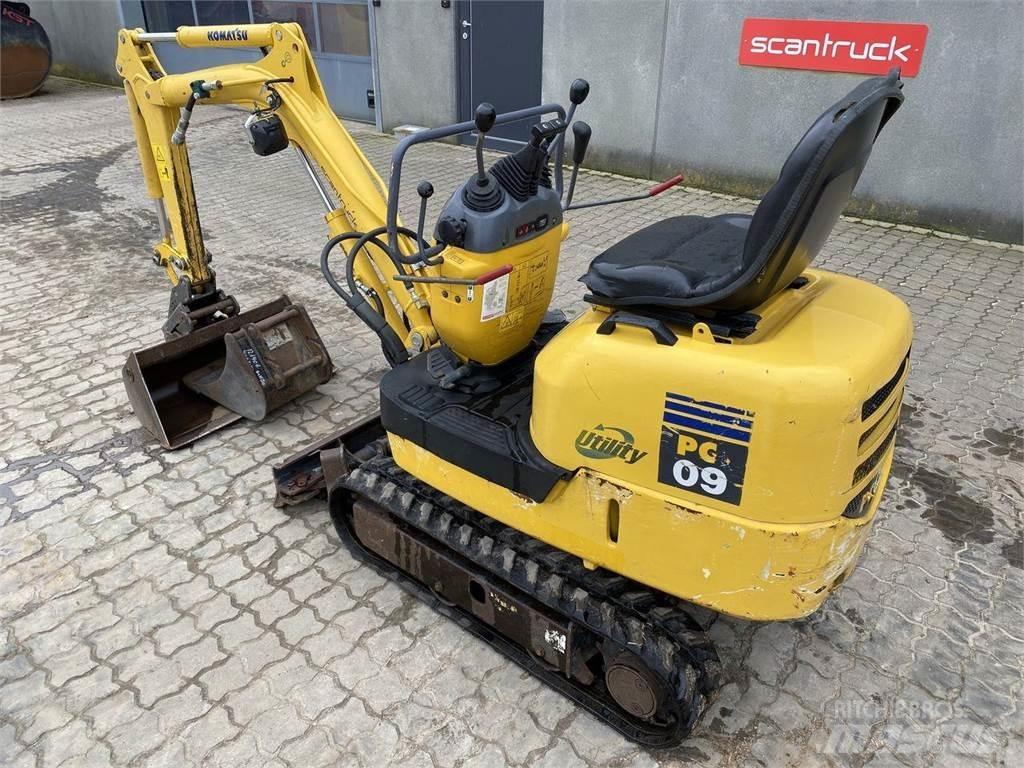 Komatsu PC09-1 Ekskavatori uz riteņiem