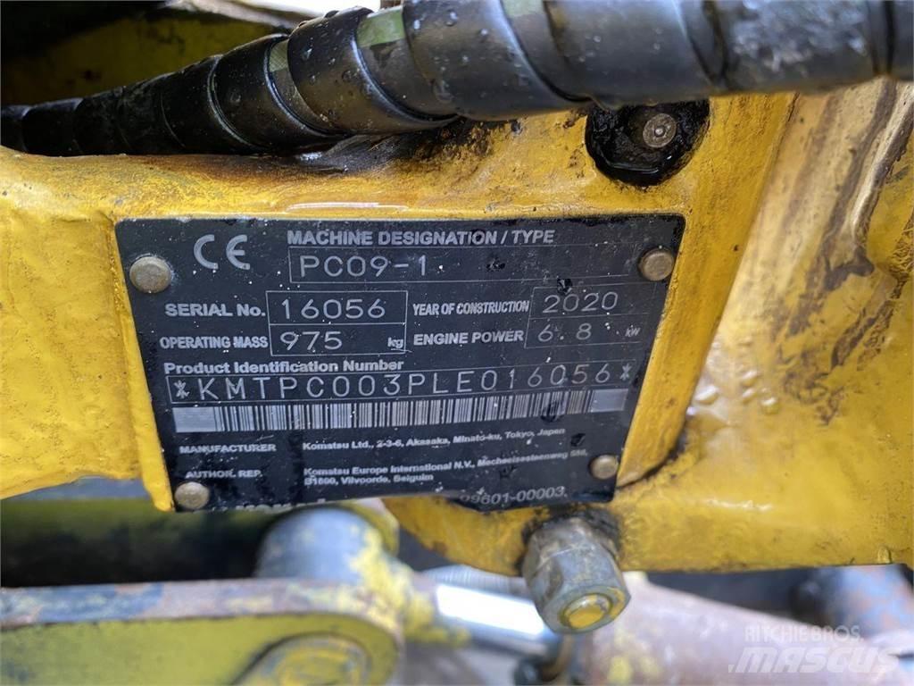 Komatsu PC09-1 Ekskavatori uz riteņiem