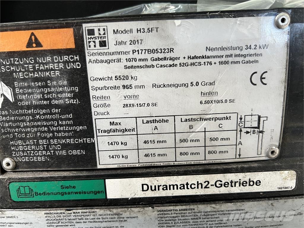 Hyster H3.5 FT/ 23R Tehnika ar dīzeļa dzinēju