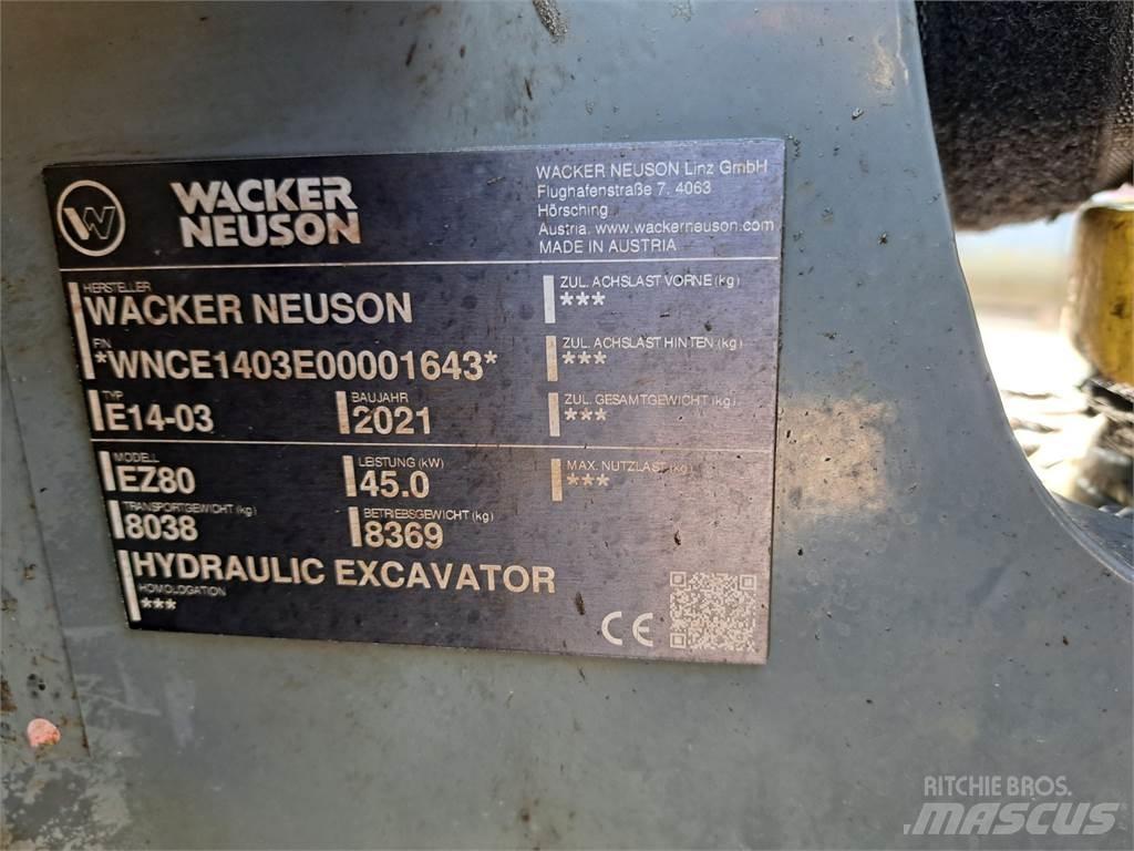 Wacker Neuson EZ80 Kāpurķēžu ekskavatori