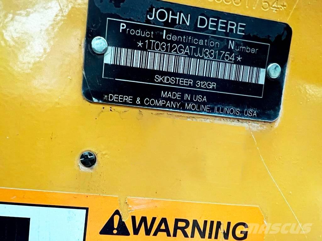 John Deere 312 Lietoti riteņu kompaktiekrāvēji