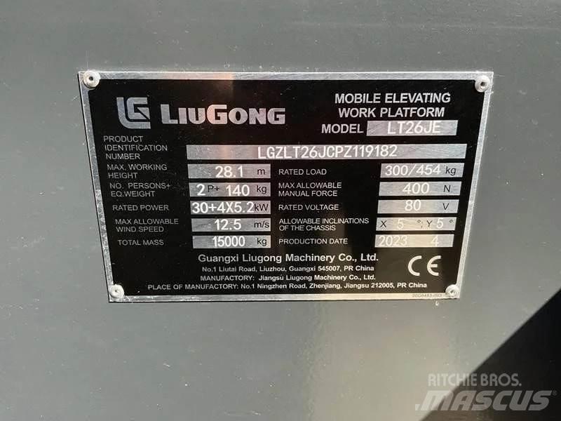 LiuGong LT26JE-li Strēles pacēlāji