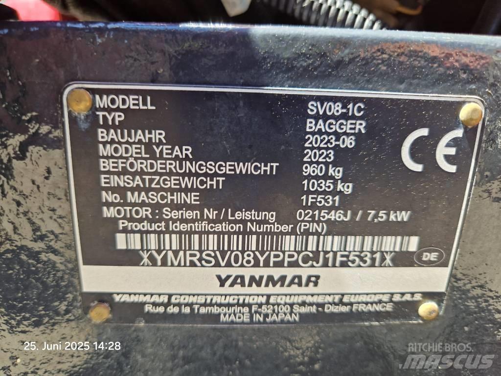 Yanmar SV 08-1 A Mini ekskavatori < 7 t