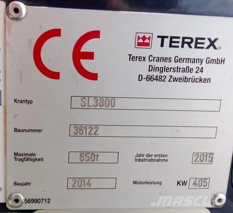 Terex SL 3800 Kāpurķēžu ceļamkrāni