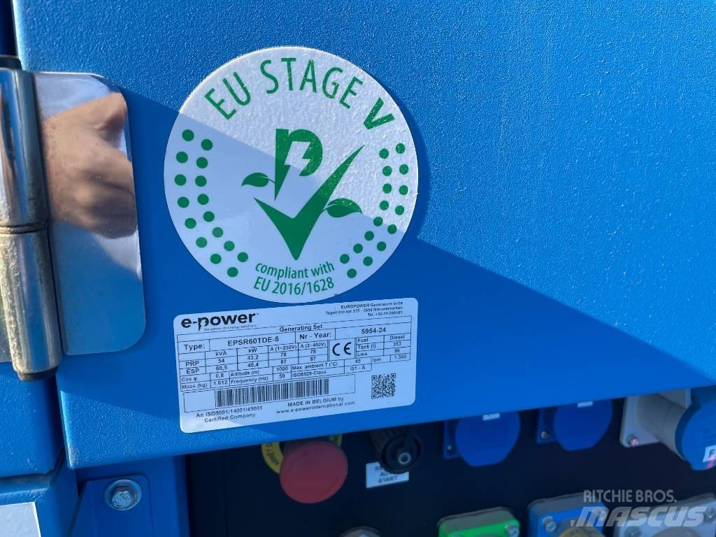  E-Power EPSR60TDE-5 Dīzeļģeneratori