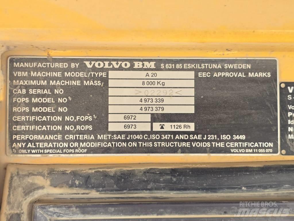 Volvo BM A 20 Mini pašizgāzēji