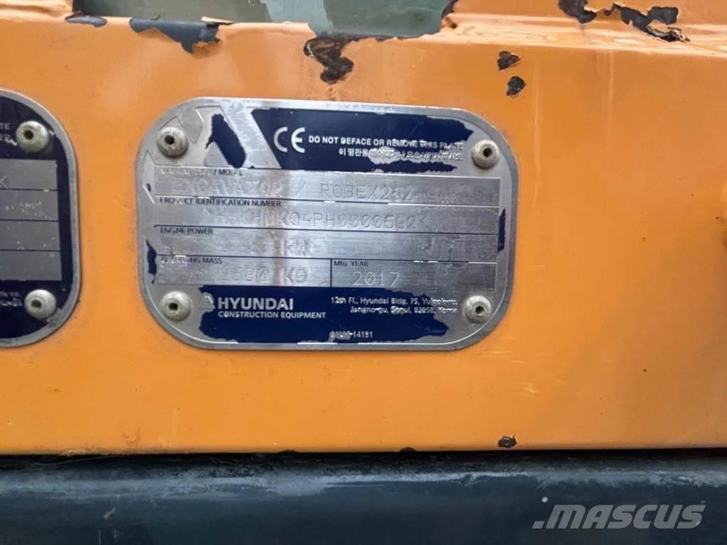 Hyundai R25Z Mini ekskavatori < 7 t
