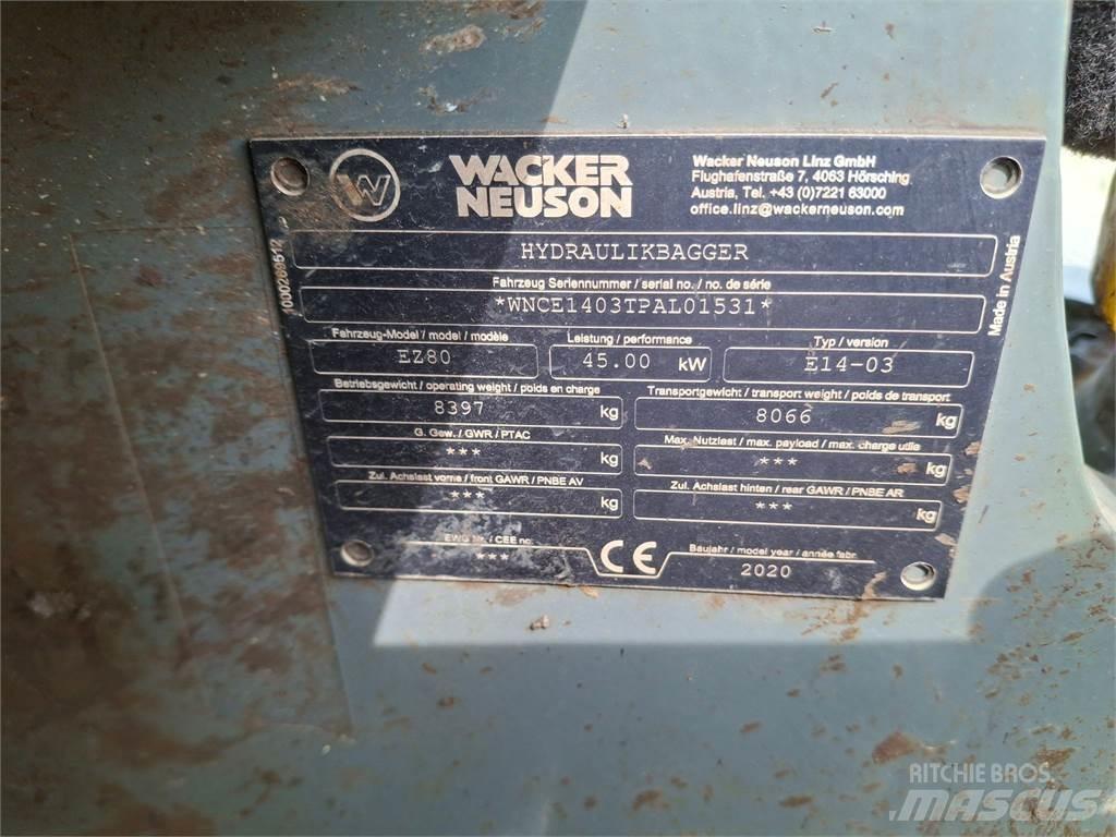 Wacker Neuson EZ80 Kāpurķēžu ekskavatori