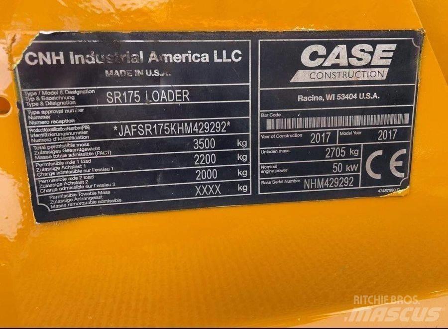 CASE SR 175 Lietoti riteņu kompaktiekrāvēji