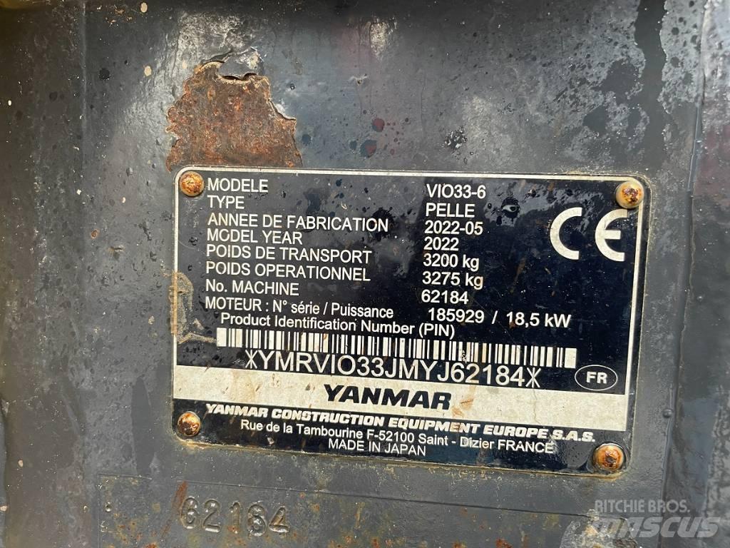Yanmar Vio 33 U Mini ekskavatori < 7 t