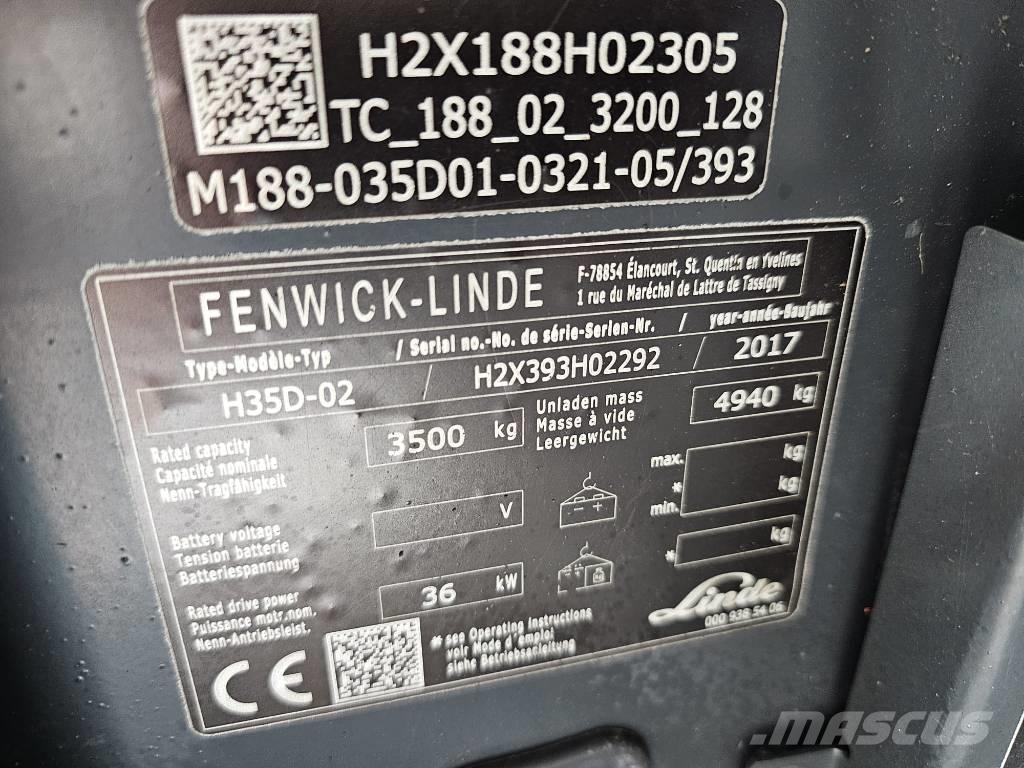 Linde H35D-02 Tehnika ar dīzeļa dzinēju