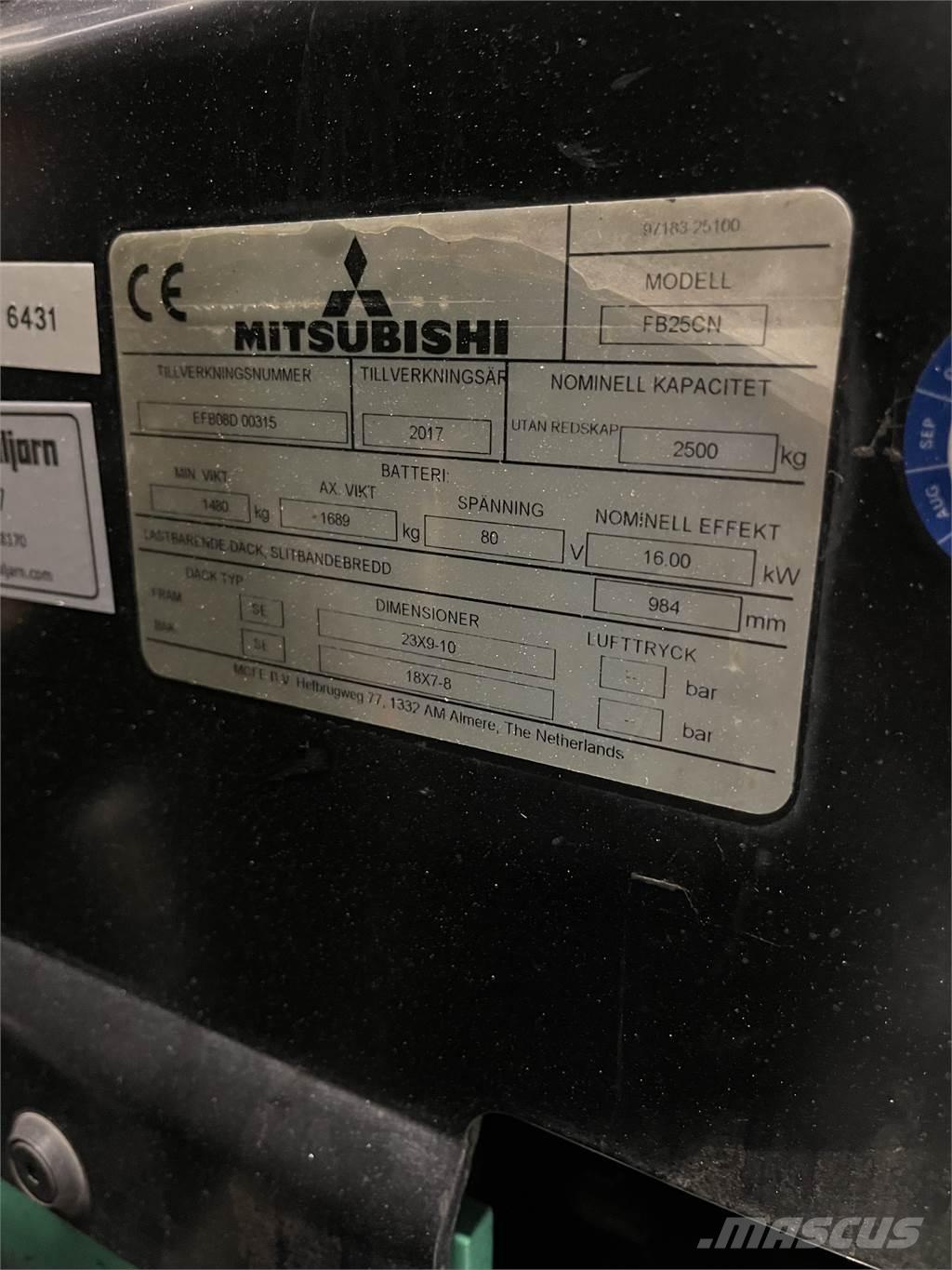 Mitsubishi FB25CN Elektriskie iekrāvēji