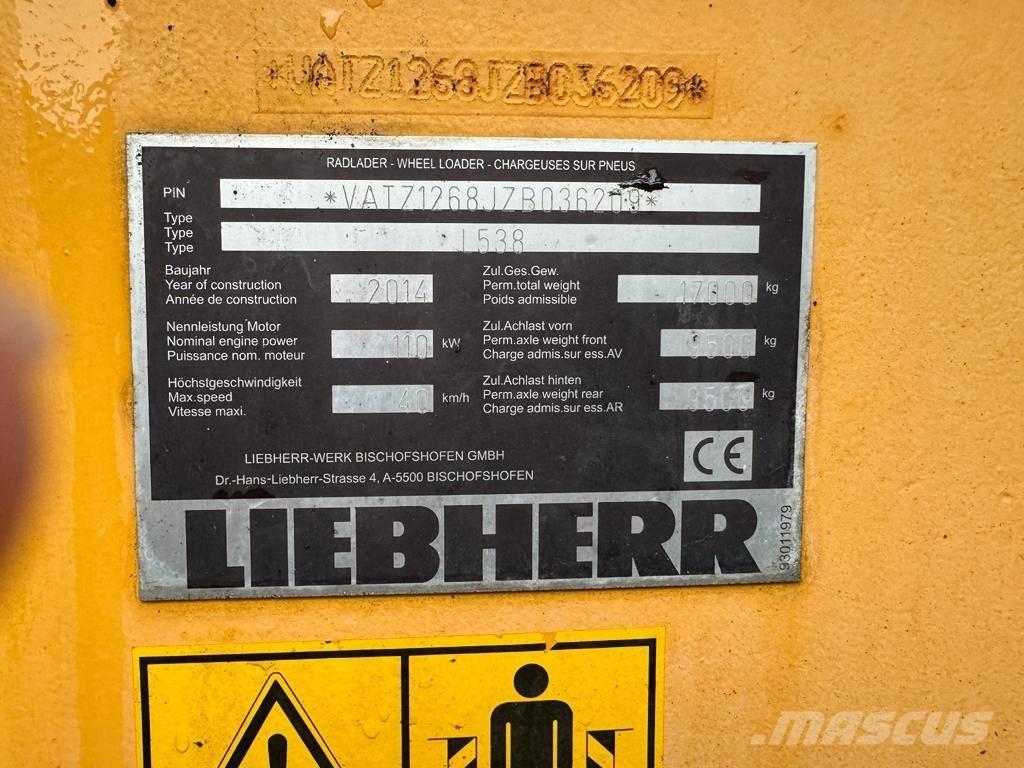 Liebherr L 538 Iekrāvēji uz riteņiem