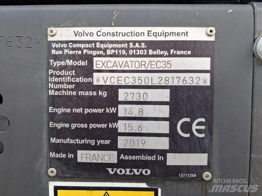 Volvo EC 35 Mini ekskavatori < 7 t