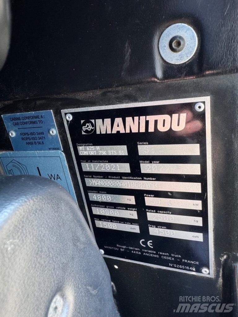 Manitou MT625H Teleskopiskie manipulatori