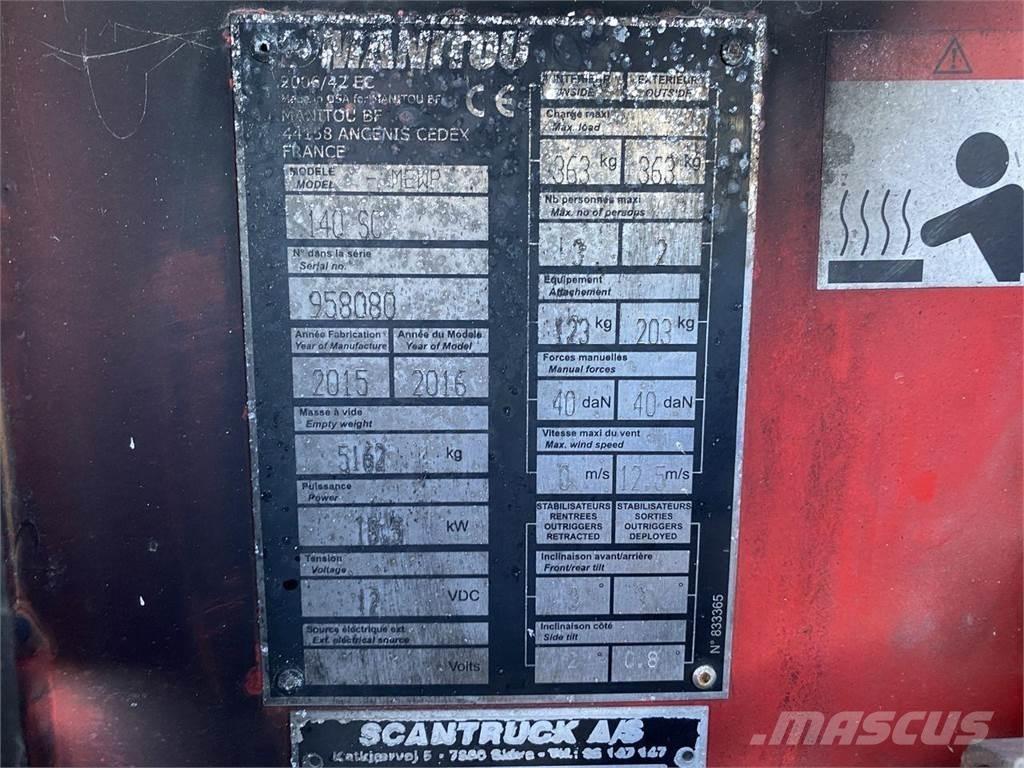 Manitou 140SC Šķerveida pacēlāji