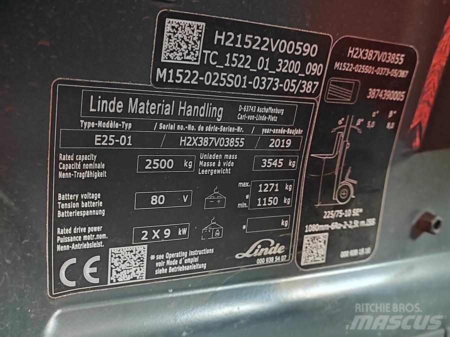 Linde E25-01 Elektriskie iekrāvēji