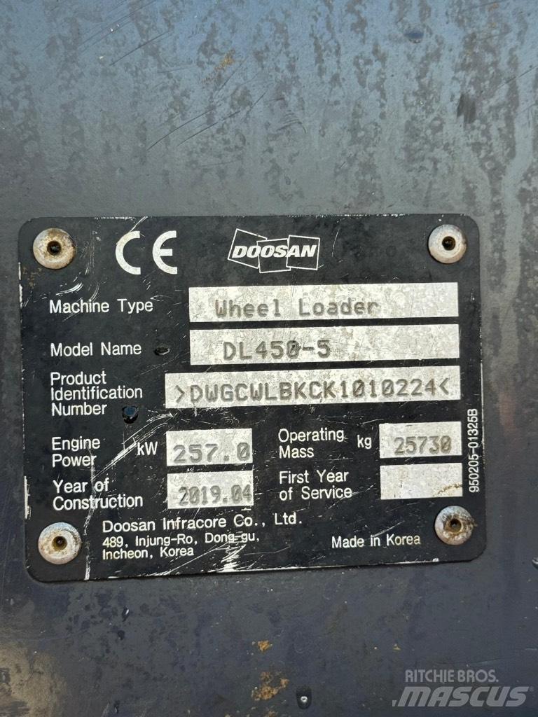 Doosan DL 450-5 Iekrāvēji uz riteņiem