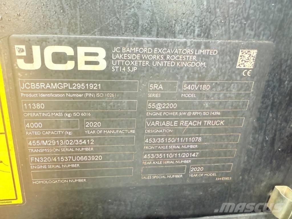 JCB 540-180 Teleskopiskie manipulatori
