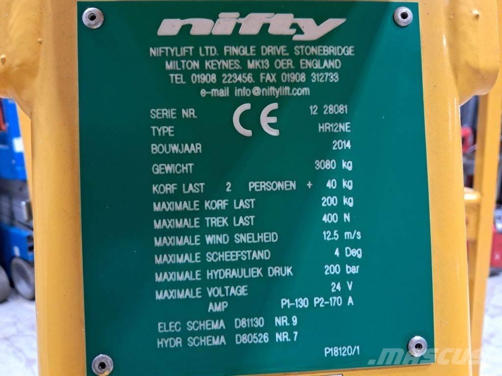 Niftylift HR12NE Strēles pacēlāji