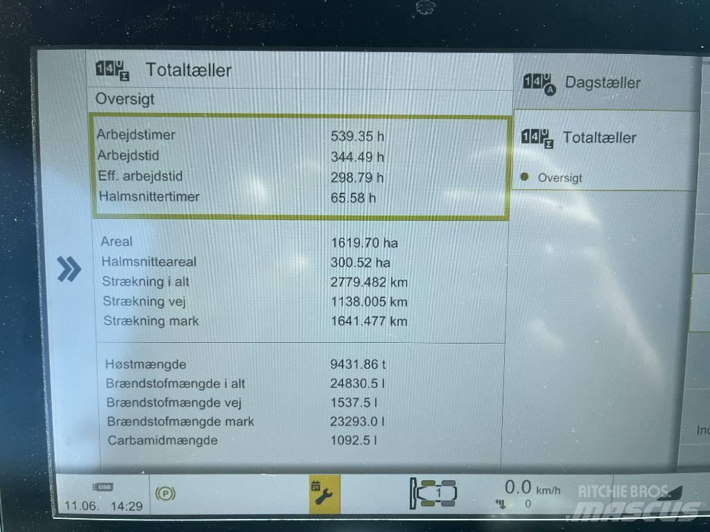 CLAAS Lexion 8800TT Ražas novākšanas kombaini