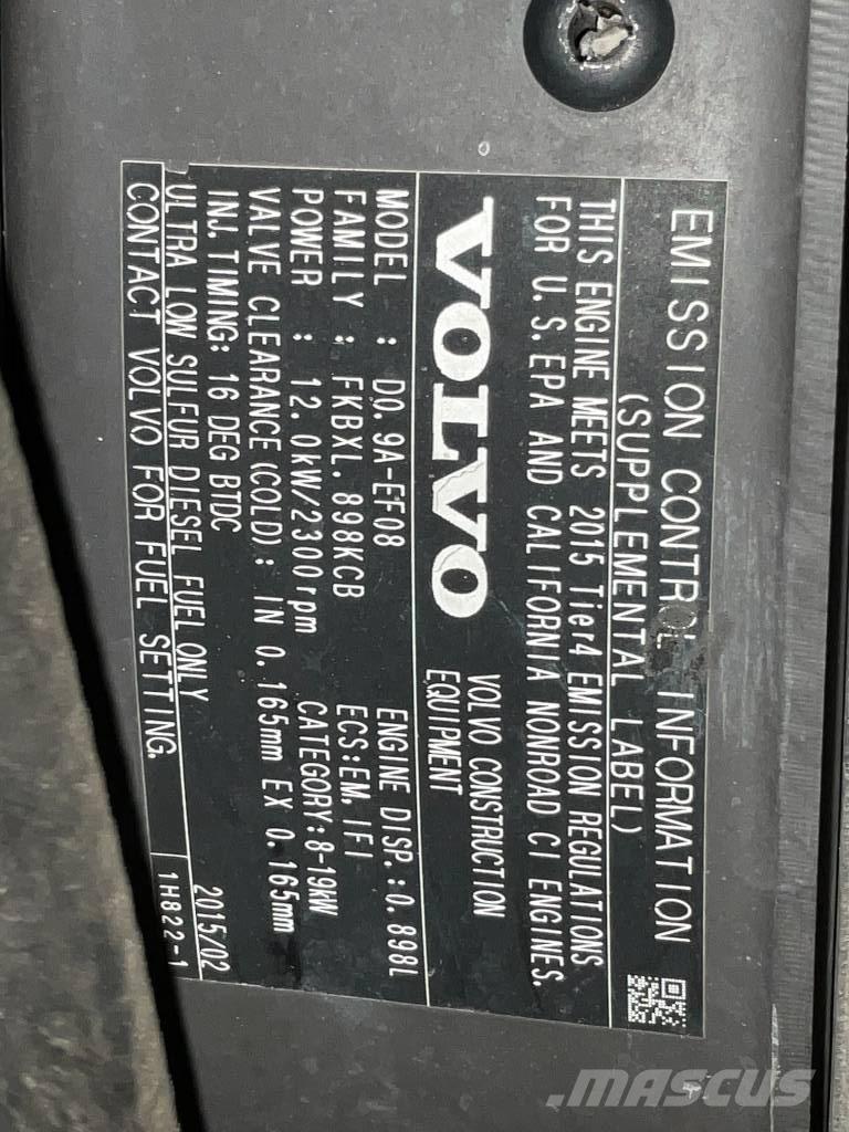 Volvo EC 15 D Mini ekskavatori < 7 t