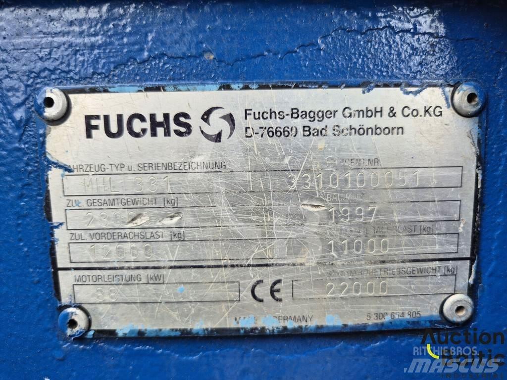 Fuchs MHL 331 Ekskavatori uz riteņiem
