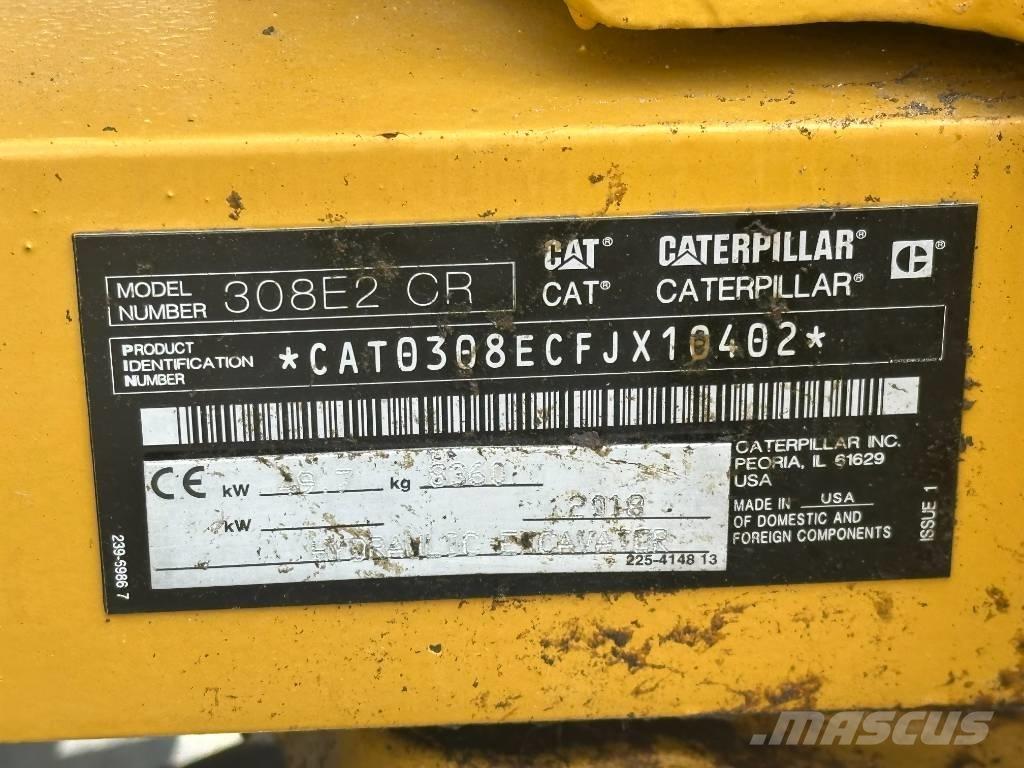 CAT 308 E 2 CR Vidēja lieluma ekskavatori 7 t - 12 t