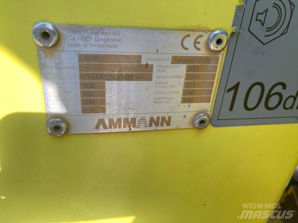 Ammann ARX 26 Divvalču grunts veltņi