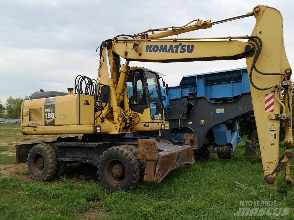 Komatsu PW 180 Ekskavatori uz riteņiem