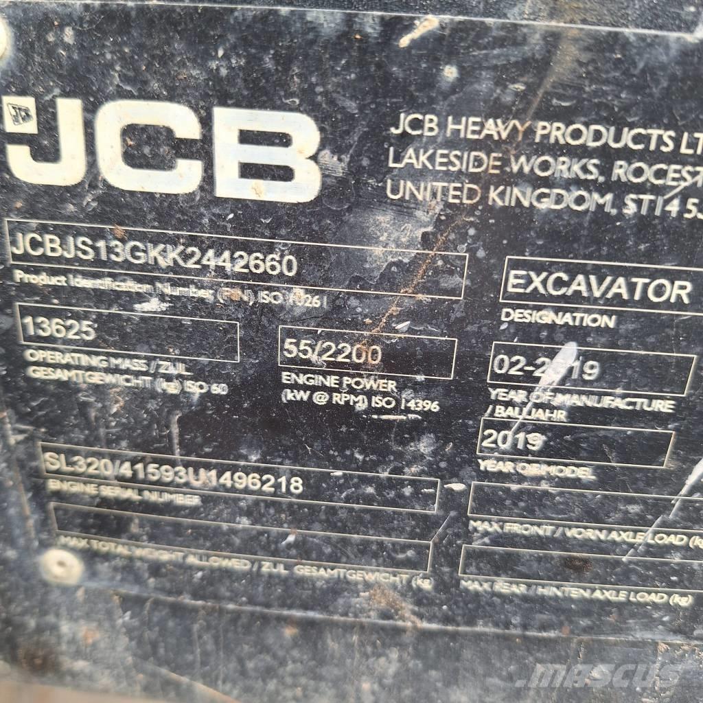 JCB JS 131 LC Kāpurķēžu ekskavatori
