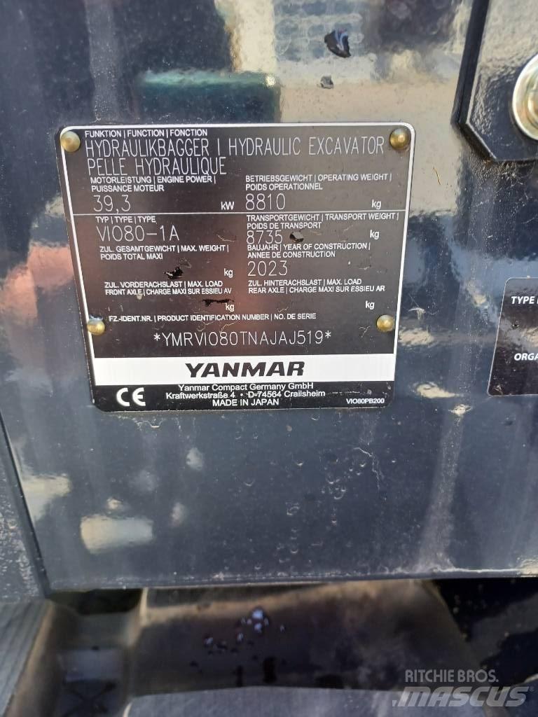 Yanmar Vio 80-2PB Mini ekskavatori < 7 t